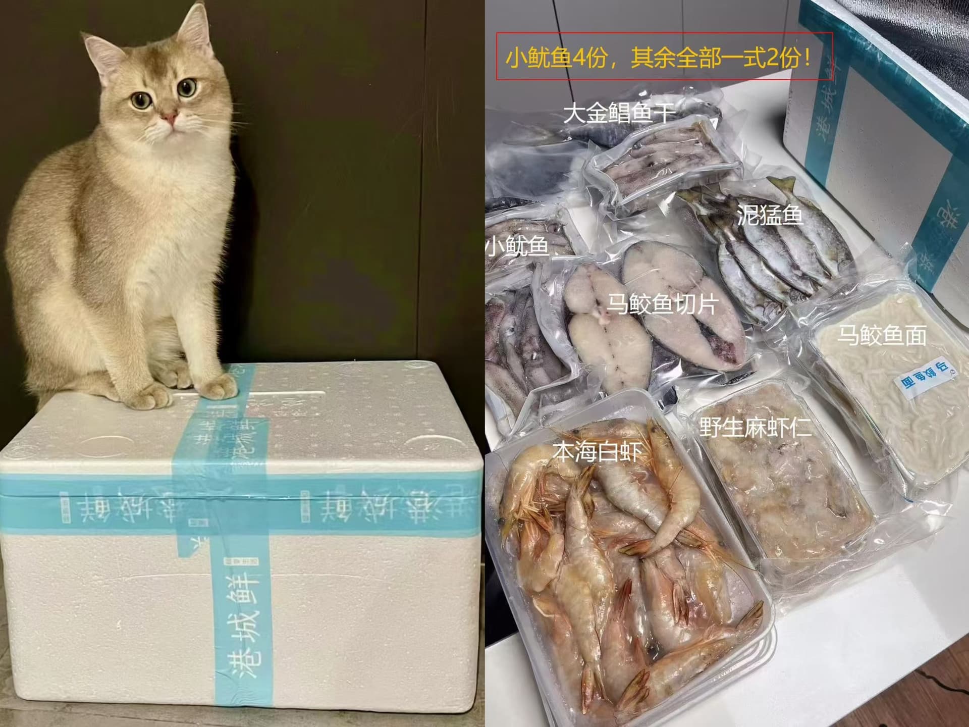 港城鲜客户收货开箱冷链保温效果
