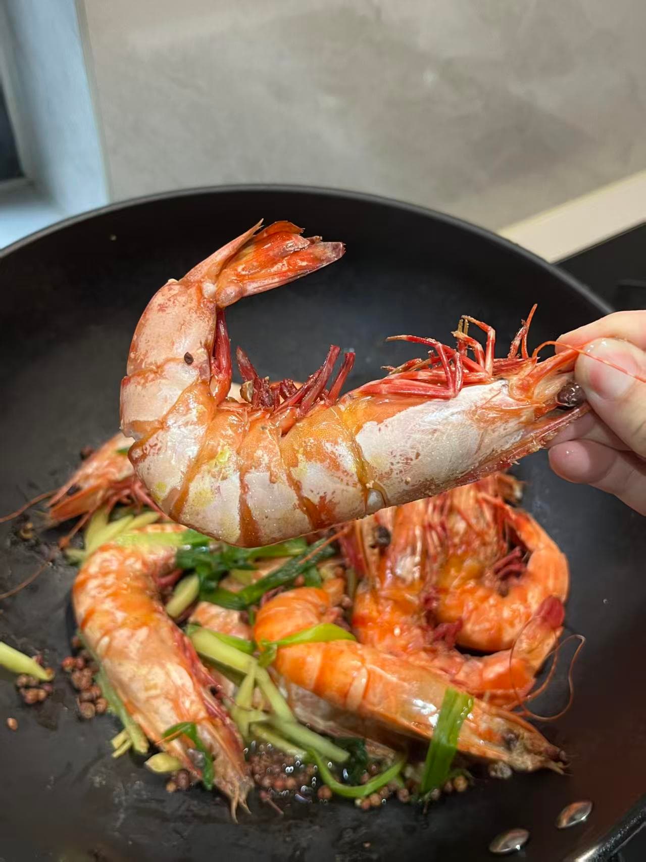 油燘红爪虾